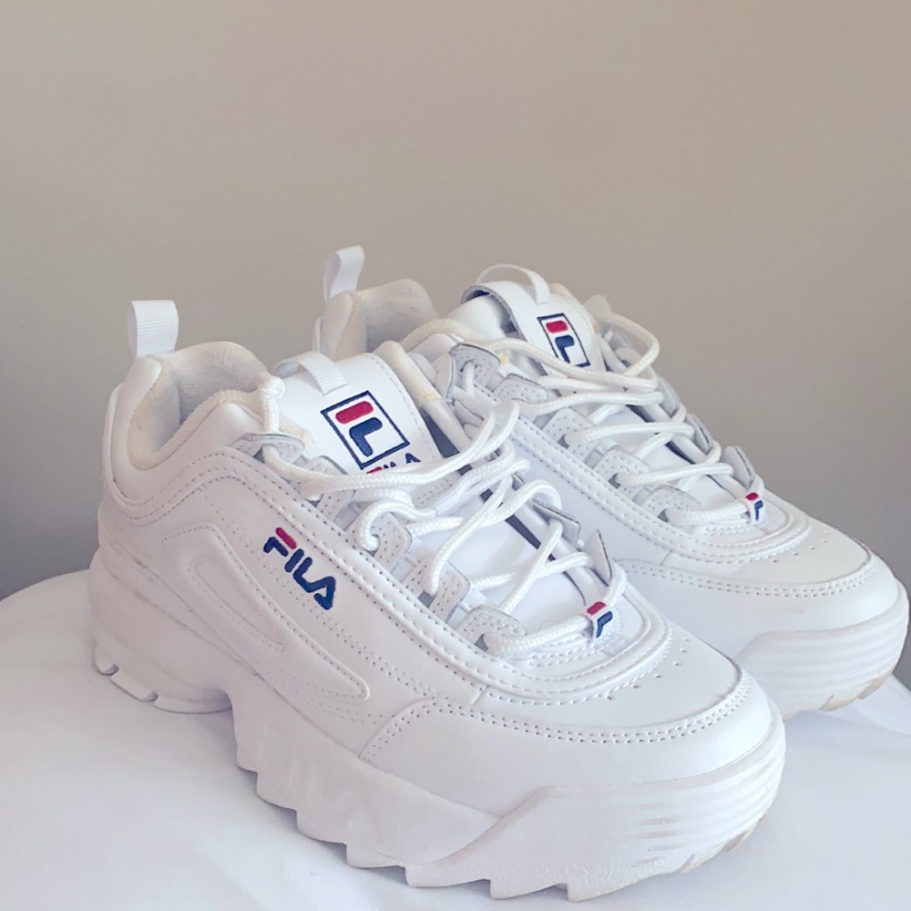 White Fila sneakers